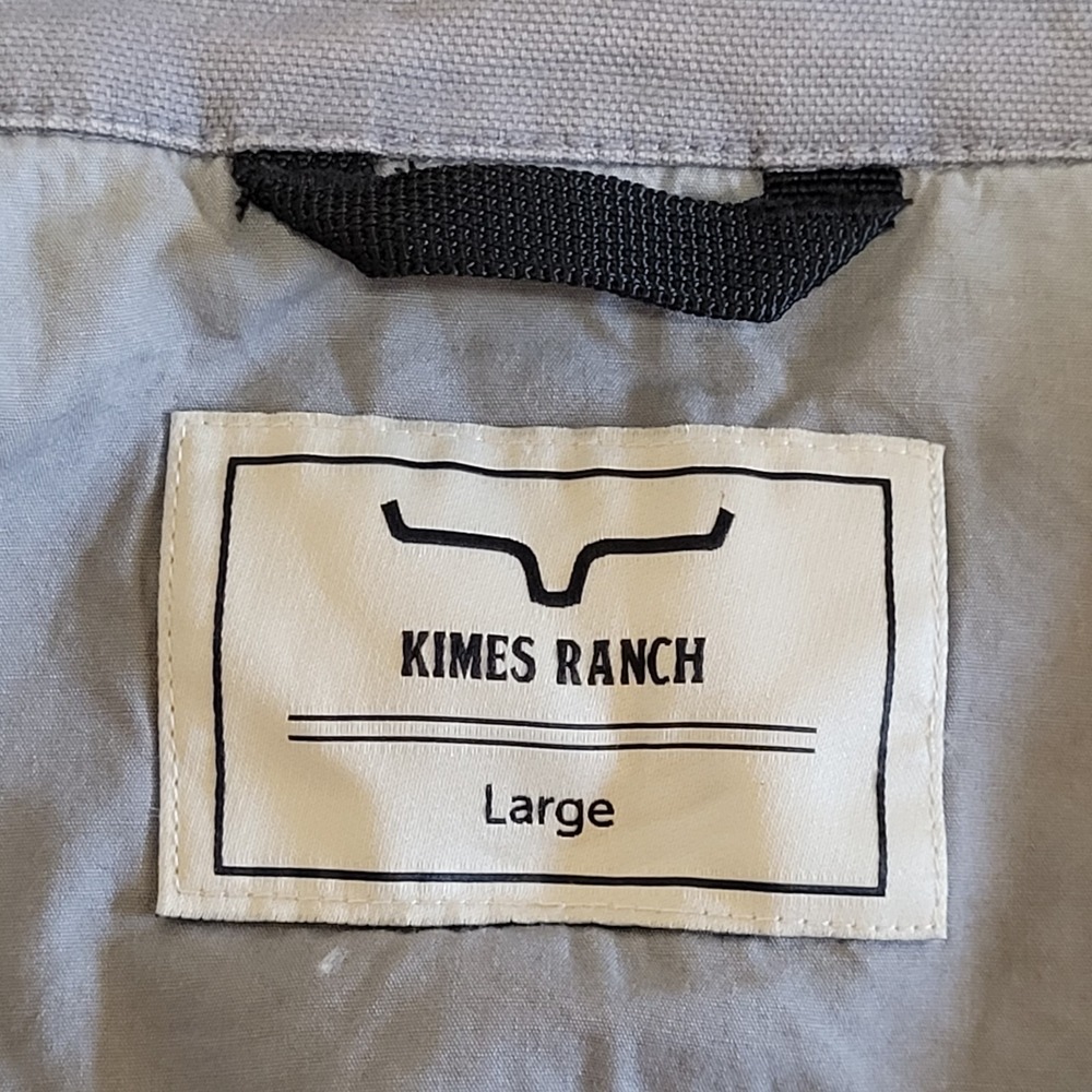 Kimes Ranch Light Gray Worker Jacket with Brown Corduroy Collar - Picture 5 of 16